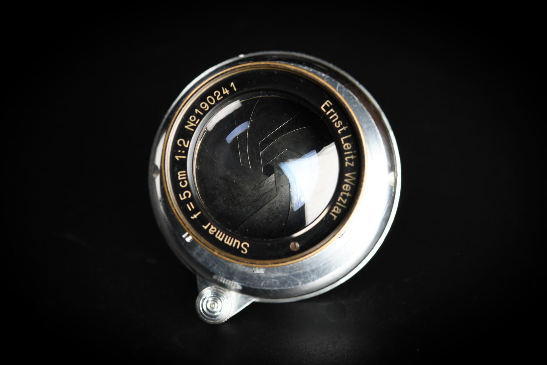 Picture of Leica Summar 5cm f/2 Silver Black Rim Screw LTM