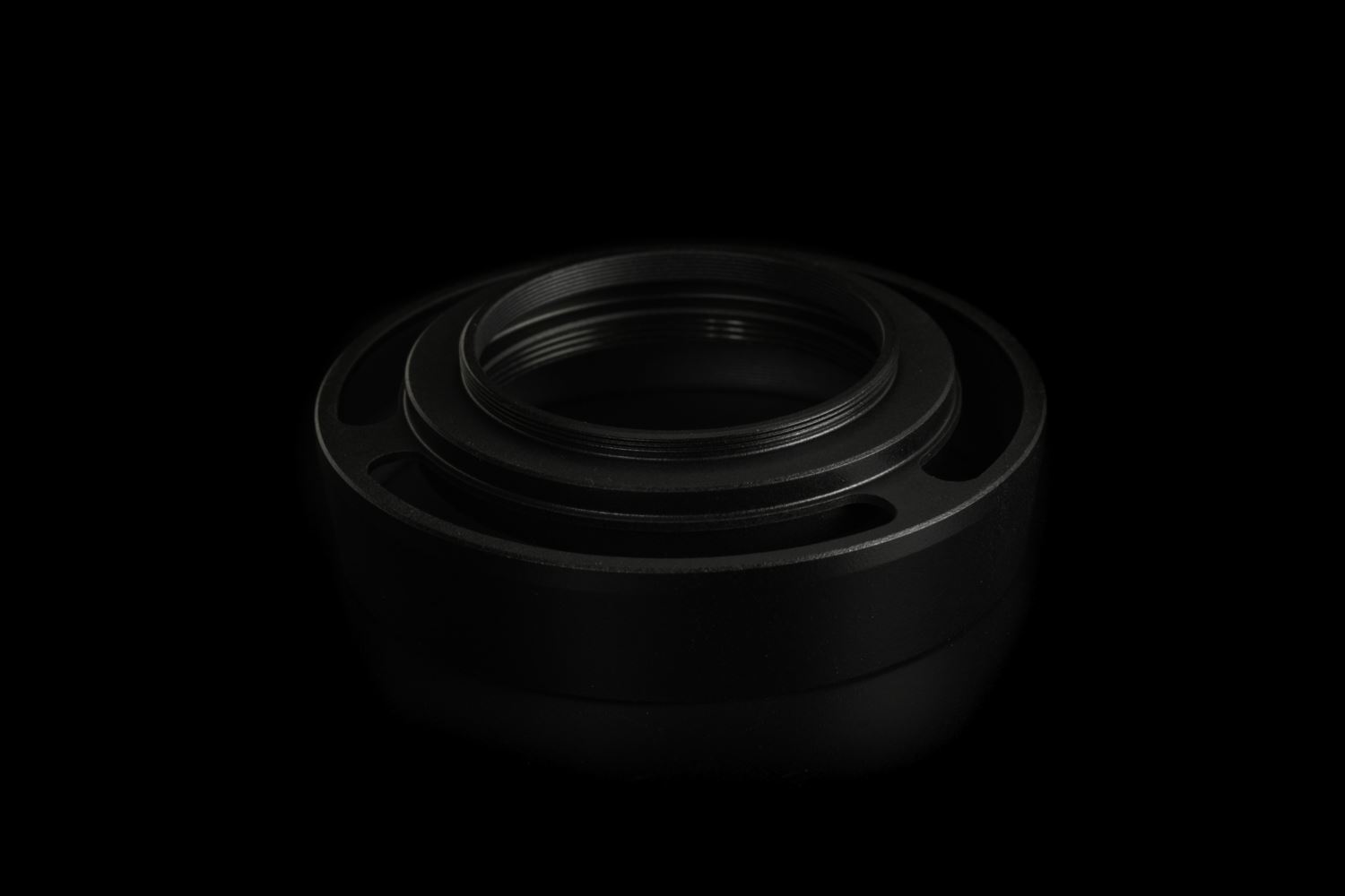 Picture of Black Ventilated Lens Hood made for Leica E39 lenses