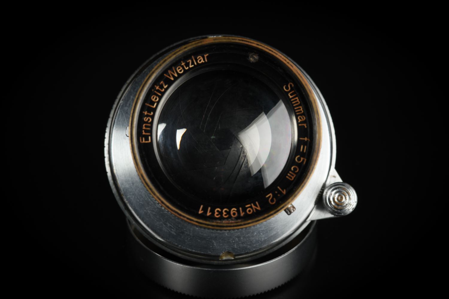 Picture of Leica Summar 5cm f/2 Silver Chrome Black Rim LTM