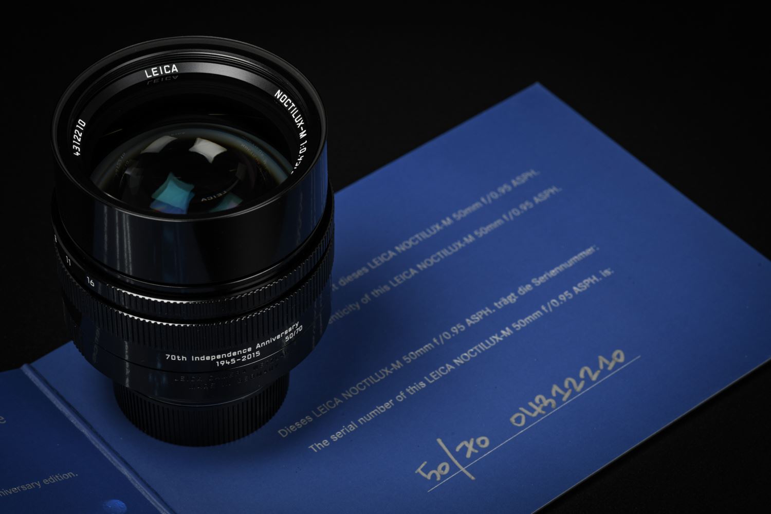 Picture of Leica Noctilux-M 50mm f/0.95 ASPH Black Paint "70th Anniversary Republic of Korea"