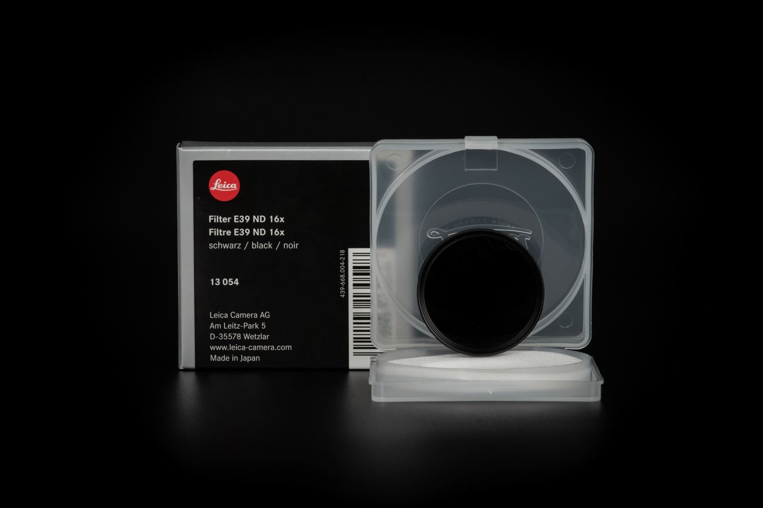 Picture of Leica Filter ND 16x E39, black