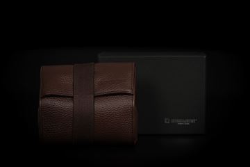 Picture of Artisan & Artist ACAM-77 Brown Leather Pouch