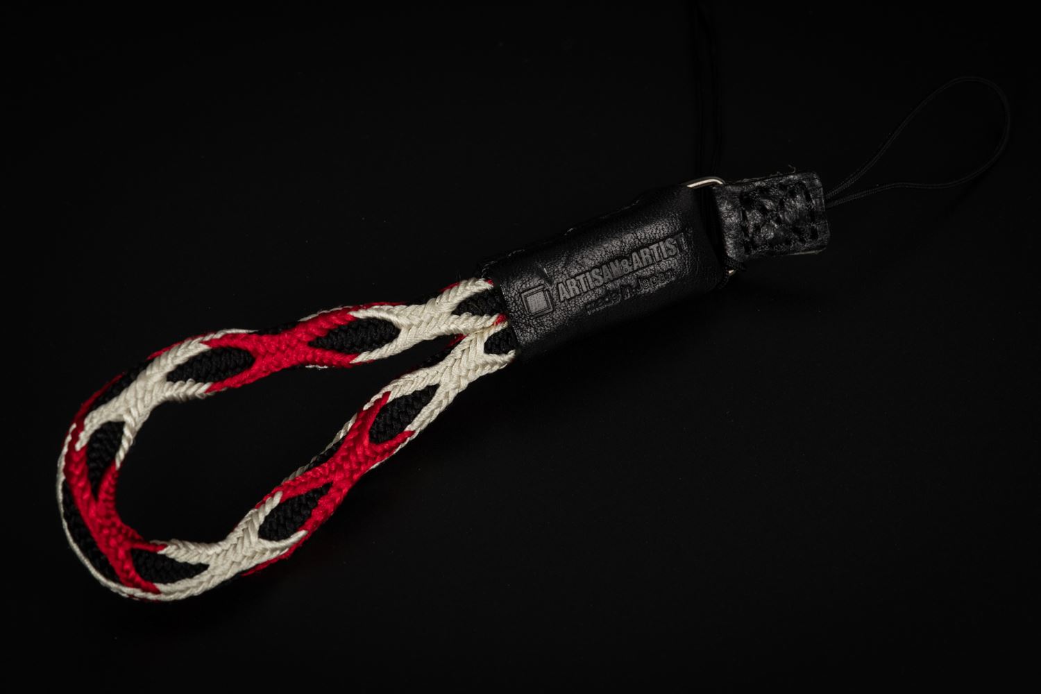 Picture of Artisan & Artist ACAM-315N Black/Red Silk Hand Strap